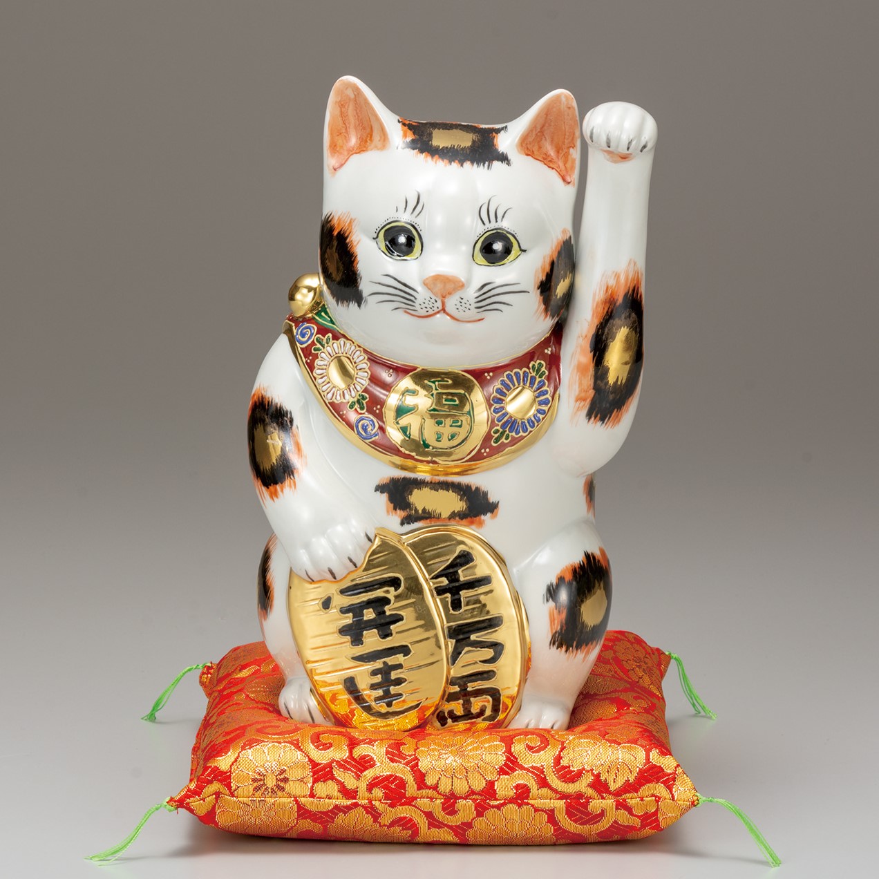 九谷 八幡窯＊招き猫＊8号＊値下げ可能！ 【公式通販】