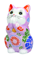 九谷焼　2.5号お祈り猫「ピンク盛」新品・未使用 九谷焼 2.5号お祈り猫「ピンク盛」新品・未使用 - メルカリ